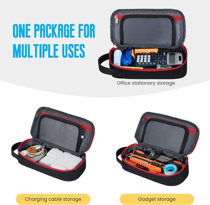 ECHSRT Cassa per matite di grandi dimensioni, sacchetto estetico con penna di grande capacità, borsa portatile minimalista con maniglia per