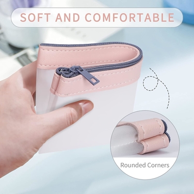 Cassa di matita Classycoo 4 Pack Borsa di matita con cerniera, Borsa multifunzionale con penna chiara Organizzatore Borsa di stoccaggio per carta
