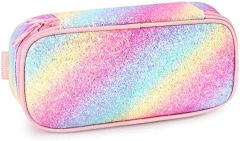 Mabasie Bambini Matita per Bambini e Ragazzi Soft Rainbow Pen Box Bag (Rainbow 1)