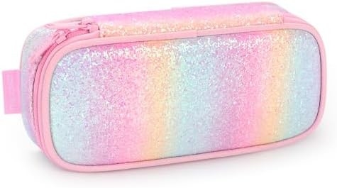 Mabasie Bambini Matita per Bambini e Ragazzi Soft Rainbow Pen Box Bag (Rainbow 1)