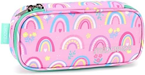 Mabasie Bambini Matita per Bambini e Ragazzi Soft Rainbow Pen Box Bag (Rainbow 1)