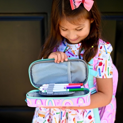 Mabasie Bambini Matita per Bambini e Ragazzi Soft Rainbow Pen Box Bag (Rainbow 1)