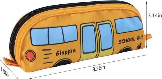 Gloppie Cute Pencil Case Kawaii Pencil Pouch Small Pencil Case Sacchetti di matita semplici con cerniera Cassa di bus Cassa di matita