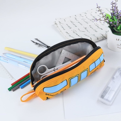 Gloppie Cute Pencil Case Kawaii Pencil Pouch Small Pencil Case Sacchetti di matita semplici con cerniera Cassa di bus Cassa di matita