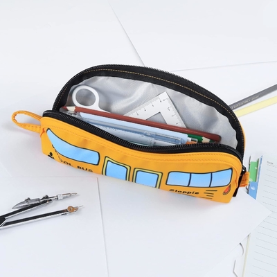 Gloppie Cute Pencil Case Kawaii Pencil Pouch Small Pencil Case Sacchetti di matita semplici con cerniera Cassa di bus Cassa di matita