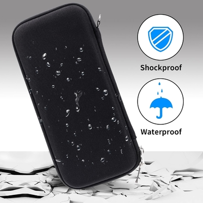 Idream365 Cassa di matita rigida aggiornata per adulti,Cassa di porta matita resistente con cerniera nera