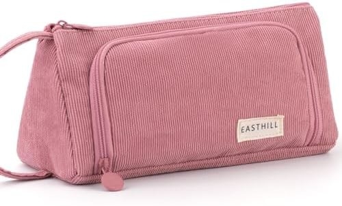 EASTHILL Cassa a matita di grande capacità Cassa a matita di tasca di carta Cassa a carta semplice Borsa di cancelleria Scuola Organizzatore di ufficio per ragazze adolescenti