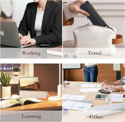 ISuperb 4 Pcs Small Pencil Case PU Leather Pencil Bag Waterproof Organizer Storage Bag Cosmetic Zipper Bag Per Donne