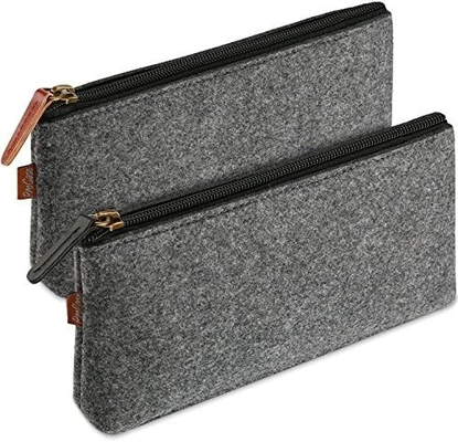 ProCase Sacchetto a matita Cassa a matita, Feltro Studenti Papeterie Borsa Borsa Zipper Per matite, matite, evidenziatori, Gel Pen, marcatori