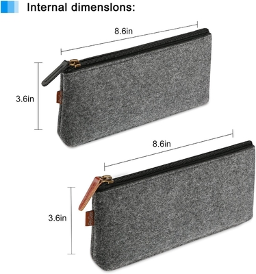 ProCase Sacchetto a matita Cassa a matita, Feltro Studenti Papeterie Borsa Borsa Zipper Per matite, matite, evidenziatori, Gel Pen, marcatori