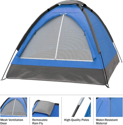 Tenda a cupola per 2 persone ️ facile da impostare Rifugio con mosca della pioggia e borsa da porta per campeggio, spiaggia, backpacking, escursioni,