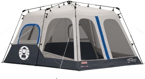 Tenda da campeggio Coleman con installazione istantanea, 4/6/8/10 Persone Tenda resistente alle intemperie con tecnologia WeatherTec, doppio spessore