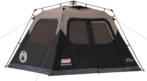 Tenda da campeggio Coleman con installazione istantanea, 4/6/8/10 Persone Tenda resistente alle intemperie con tecnologia WeatherTec, doppio spessore