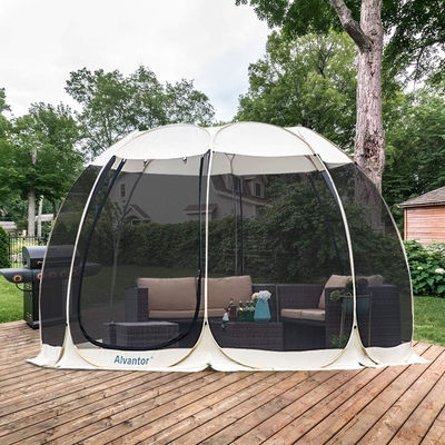 Alvantor Screen House Camera da campeggio Tenda all'aperto Canopy Pop Up Sun Shade Rifugio Esagonale Mellare Pareti Non impermeabili 6'x6'