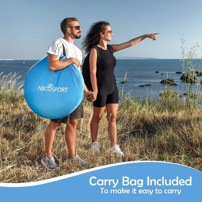 Abco Pop Up Tent per 2 persone - Cabana portatile con 2 porte, resistente all'acqua e protezione UV, borsa da trasporto - Sky Blue