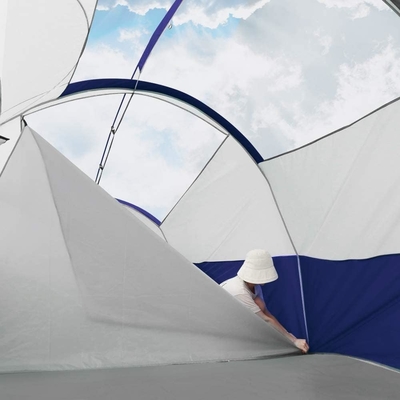CAMPROS CP Tenda per 8 persone Tende da campeggio Tenda per famiglie resistente alle intemperie 5 Finestre a maglia grande, doppio strato, diviso