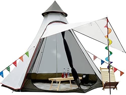 12'x10'x8'Dome Camping Tent 5-6 Persone 4 Stagione Doppi strati impermeabili Anti-UV Windproof Tent Famiglia Camping all'aperto