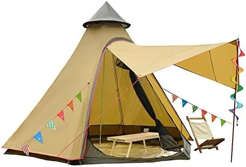 12'x10'x8'Dome Camping Tent 5-6 Persone 4 Stagione Doppi strati impermeabili Anti-UV Windproof Tent Famiglia Camping all'aperto