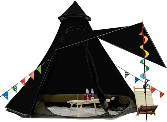 12'x10'x8'Dome Camping Tent 5-6 Persone 4 Stagione Doppi strati impermeabili Anti-UV Windproof Tent Famiglia Camping all'aperto