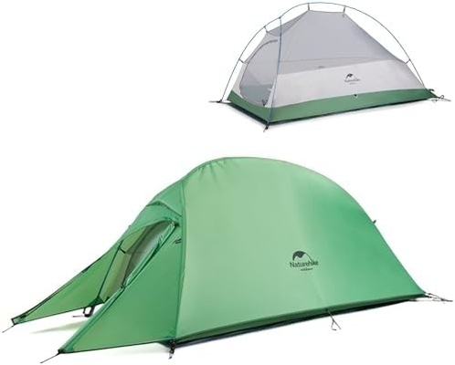 Naturehike Cloud-Up 1 persona tenda leggera backpacking tenda per un uomo, impermeabile ultraleggera tenda singola persona, fare