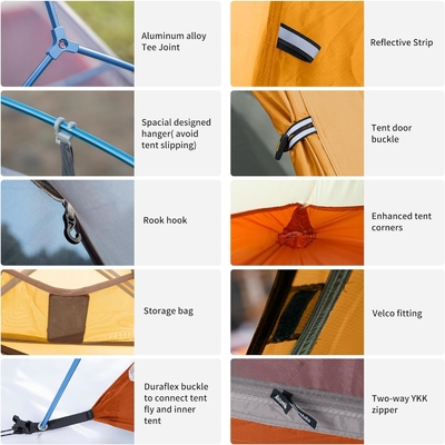 Naturehike Cloud-Up 1 persona tenda leggera backpacking tenda per un uomo, impermeabile ultraleggera tenda singola persona, fare