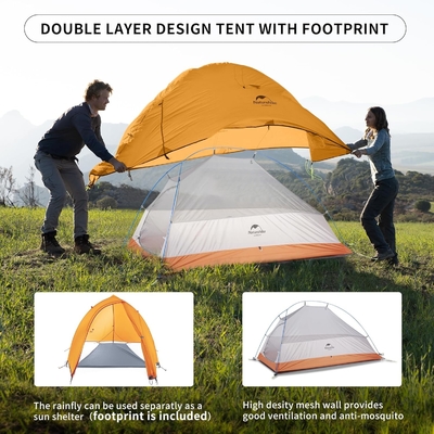 Naturehike Cloud-Up 1 persona tenda leggera backpacking tenda per un uomo, impermeabile ultraleggera tenda singola persona, fare