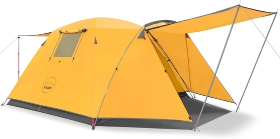 KAZOO 2/4 Persone Tenda da campeggio all'aperto impermeabile per famiglie Tende di grandi dimensioni 2/4 Persone facile da installare Tenda con portico doppio strato