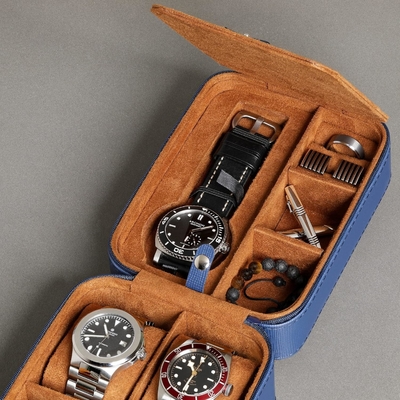 ROTHWELL 5 Watch Travel Case Storage Organizer per 5 orologi.