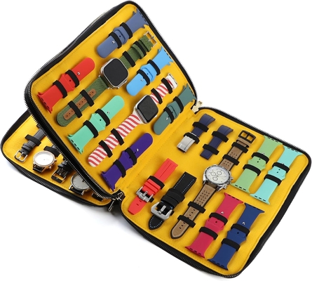 40 slot Big Case Bag Watch Band Storage Strap Organizer Doppio strato, orologio e cinturini Organizer per Apple