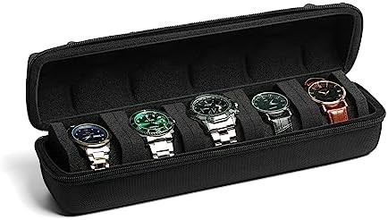 3 cartone per orologio, cartone per orologio con cartone di cartone per orologio, cartone con cuscini di schiuma morbida, adatto a tutte le dimensioni