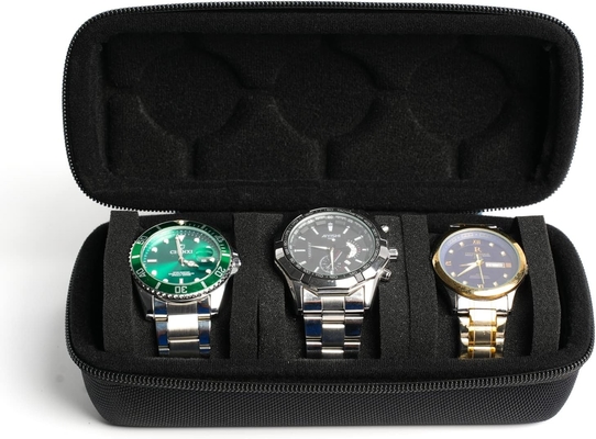 3 cartone per orologio, cartone per orologio con cartone di cartone per orologio, cartone con cuscini di schiuma morbida, adatto a tutte le dimensioni