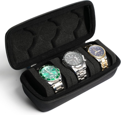 3 cartone per orologio, cartone per orologio con cartone di cartone per orologio, cartone con cuscini di schiuma morbida, adatto a tutte le dimensioni