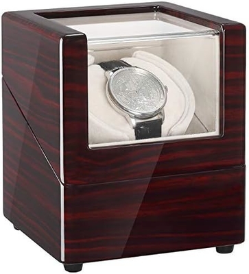 Chiyoda Winder per orologi automatici singoli scatola di legno massello con motori Mabuchi