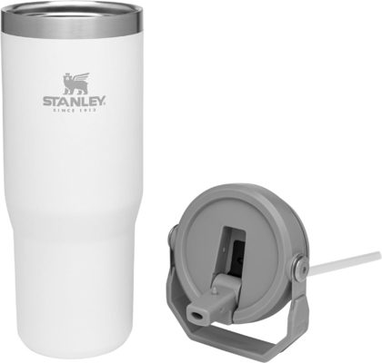 IceFlow Acciaio inossidabile Tumbler con paglia, Vasca idraulica isolata per casa, ufficio o auto, tazza riutilizzabile
