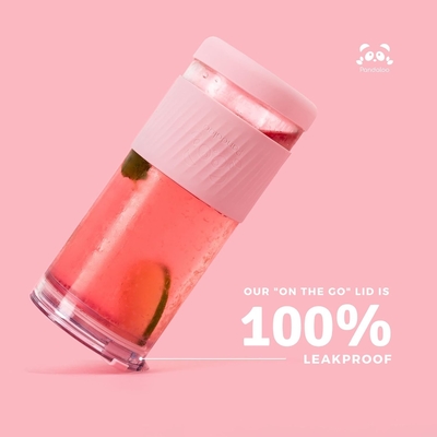 Tazze di vetro con coperchi e cannucce -20 Fl Oz- Tazza di caffè ghiacciato di dimensioni perfette - Tazza di frullato con bambù