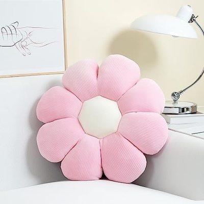 Pillone a fiori, Decorazione natalizia a forma di fiore, Pillone a pavimento a fiori, cuscino da sedere, Decorazione di stanza carina e di peluche