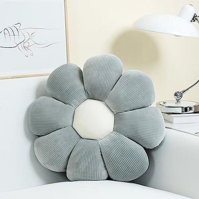 Pillone a fiori, Decorazione natalizia a forma di fiore, Pillone a pavimento a fiori, cuscino da sedere, Decorazione di stanza carina e di peluche