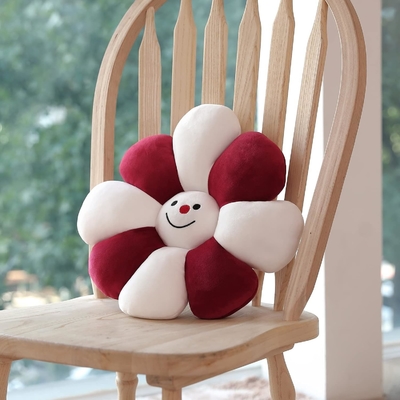 Pillone a fiori, Decorazione natalizia a forma di fiore, Pillone a pavimento a fiori, cuscino da sedere, Decorazione di stanza carina e di peluche