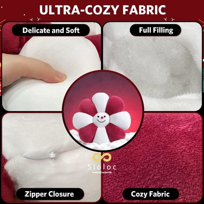 Pillone a fiori, Decorazione natalizia a forma di fiore, Pillone a pavimento a fiori, cuscino da sedere, Decorazione di stanza carina e di peluche