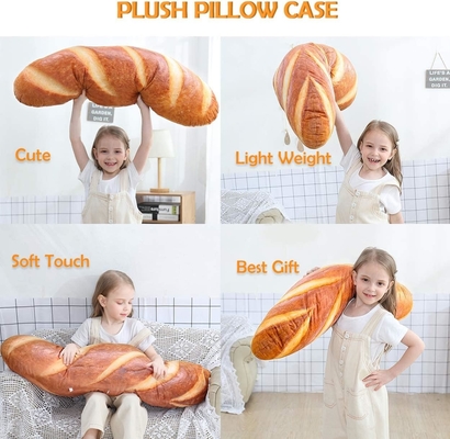40 in 3D Simulazione Forma di pane cuscino morbido lombare baguette schiena cuscino cibo divertente giocattolo ripieno di peluche