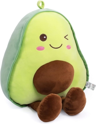 16.5 pollici di coccole di avocado ripieni di frutta morbida di peluche lancia cuscini regalo per bambini, cibo a forma di lancio cuscino giocattolo per Natale