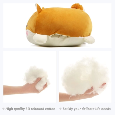 Shiba Inu Piumino cuscino Stuffed Animal Cute Piumino giocattolo Squishy Anime Corgi Piumino Fluffy Kawaii Soft Abbraccio cuscino