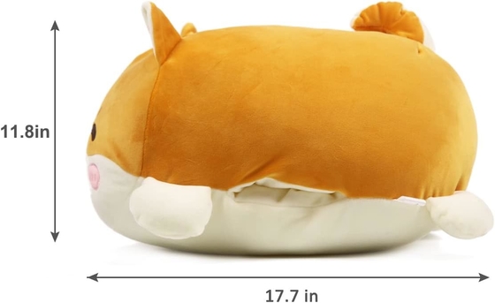 Shiba Inu Piumino cuscino Stuffed Animal Cute Piumino giocattolo Squishy Anime Corgi Piumino Fluffy Kawaii Soft Abbraccio cuscino