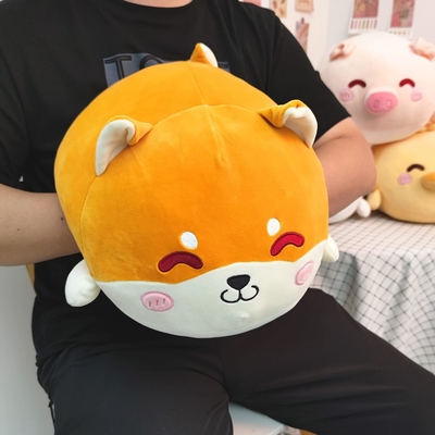 Shiba Inu Piumino cuscino Stuffed Animal Cute Piumino giocattolo Squishy Anime Corgi Piumino Fluffy Kawaii Soft Abbraccio cuscino