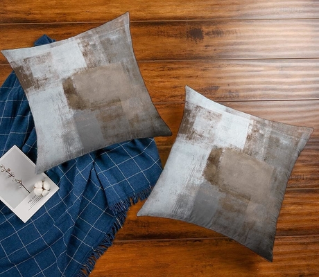 Set di 2 pezzi d'arte marrone Decorazione contemporanea Grigio Decorazione domestica