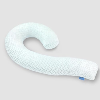Cuscino corpo per adulti - cuscini da letto lunghi morbidi inserti per dormire - schiuma di memoria tritata e copertura lavabile rimovibile
