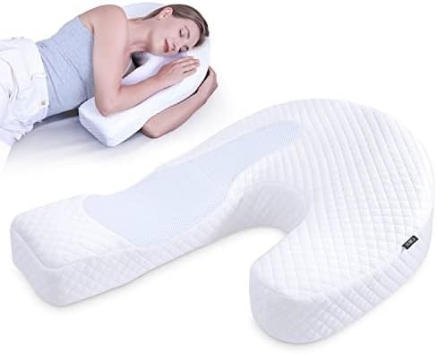 cuscino per dormiente laterale cuscino per corpo per adulti cuscino in schiuma di memoria con supporto a forma di U