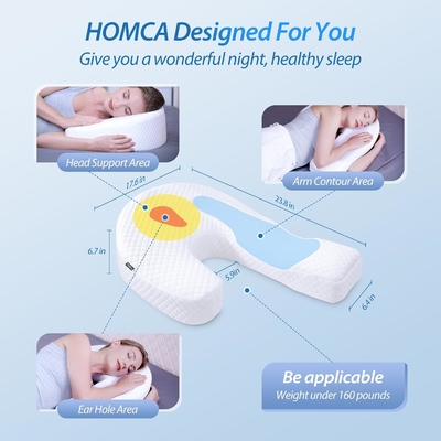 cuscino per dormiente laterale cuscino per corpo per adulti cuscino in schiuma di memoria con supporto a forma di U