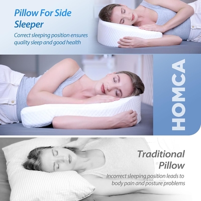 cuscino per dormiente laterale cuscino per corpo per adulti cuscino in schiuma di memoria con supporto a forma di U