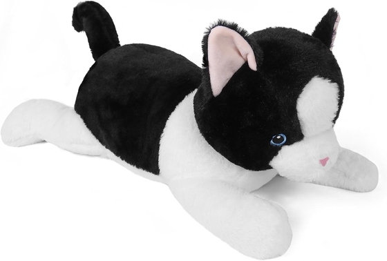 27 pollici gatto pesato animali di peluche, Cuddly pesato gatto cuscino di peluche gigante di peluche regalo ideale per adulti e bambini